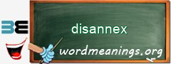 WordMeaning blackboard for disannex
